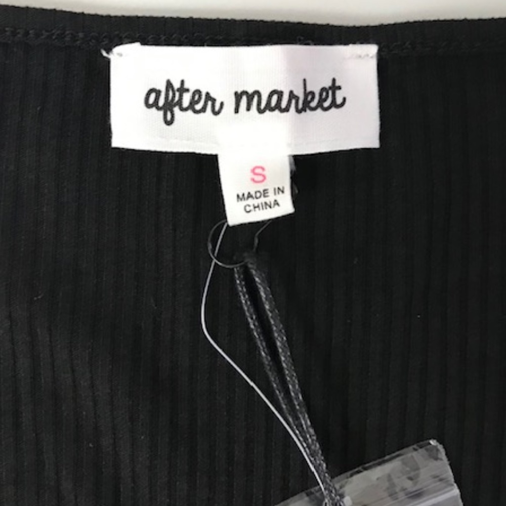 After Market Short Sleeve Black Dress, Size S, NWT - Picture 3 of 3